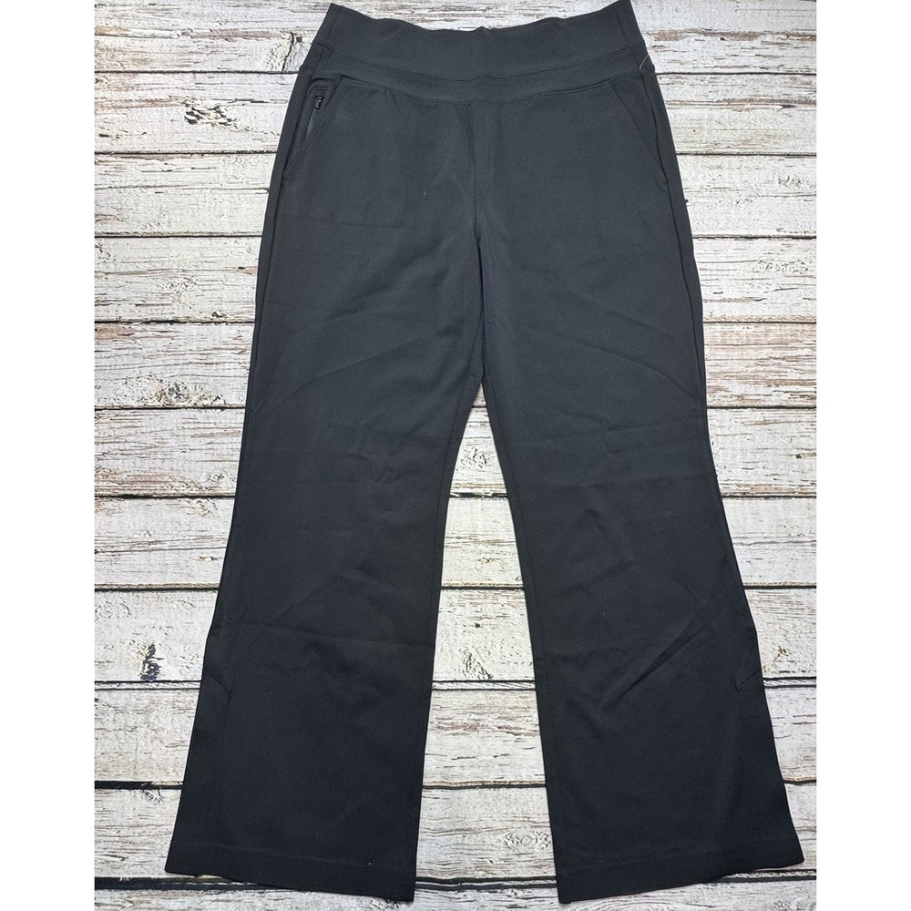 Athleta Venice Flare Pant Black Stretch Active Flared Pants Work Size Large NEW - Picture 4 of 10